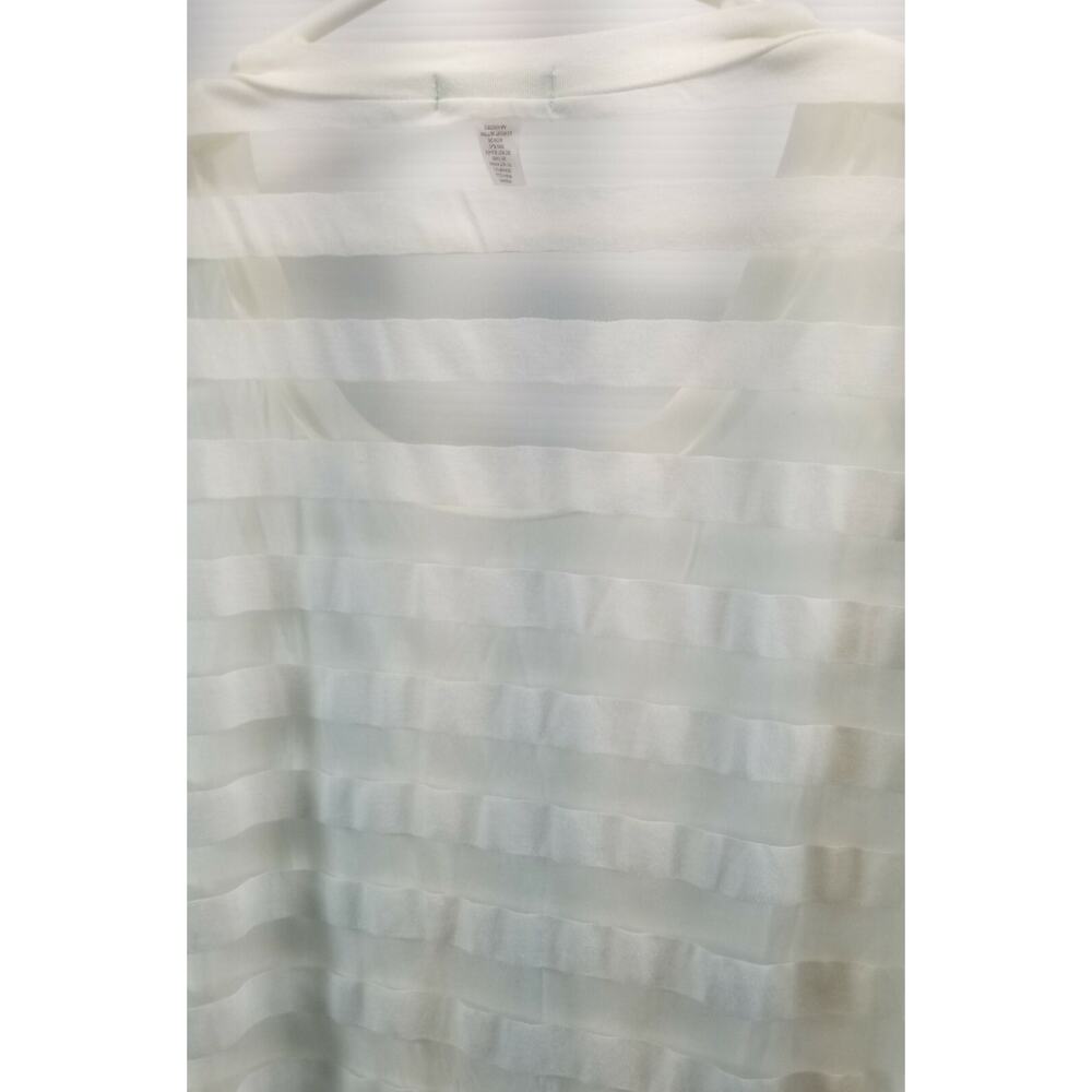 Six Degrees of Separation Women's White Shirt Blouse Contrast Striped Back Large - Picture 8 of 8